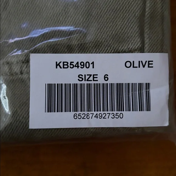 NEW KUT FROM THE KLOTH kiera high rise barrel jean in olive - Picture 3 of 7